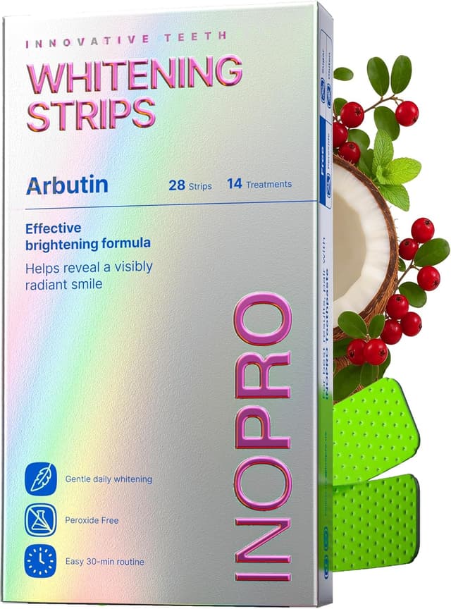 Detalle de InoPro 14 Whitening Strips for Sensitive Teeth 🪥