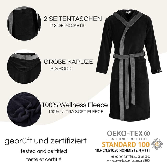 Thumbnail 2 de Di Ficchiano Monza Bademantel L mit Kapuze