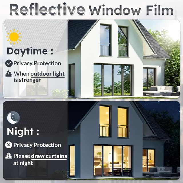 Thumbnail 6 de rabbitgoo Blackout Window Film 44.5 x 200 cm – privacy & light blocking for glass doors and windows