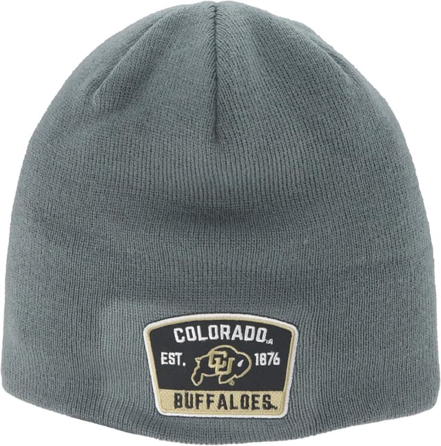 Detalle de ZHATS NCAA Officially Licensed Tennessee Volunteers Knit Beanie (Edge Patch) in Switchback Gray