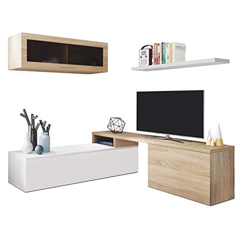 Thumbnail 4 de Habitdesign Mueble Multiusos Blanco Brillo y Roble 🇨🇦