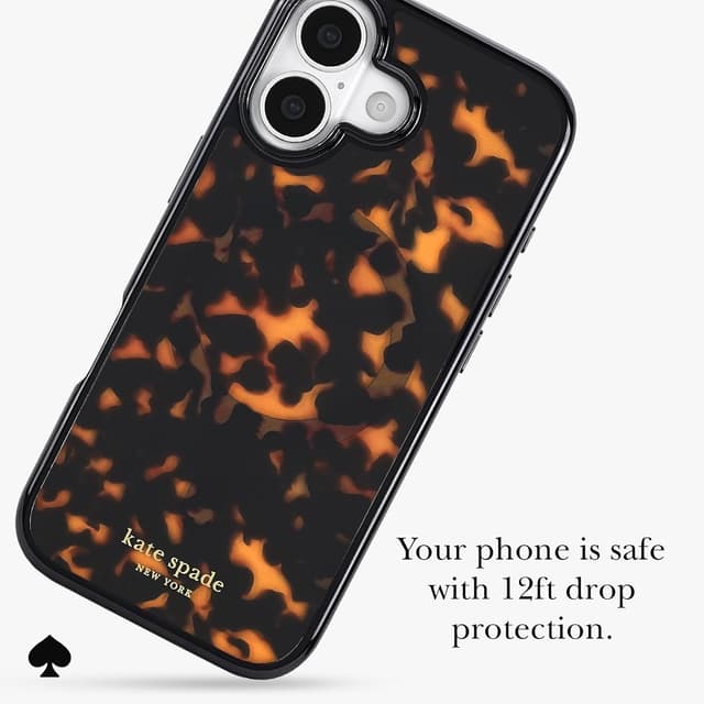 Detalle 2 de Kate Spade New York iPhone 17 Tortoise MagSafe case