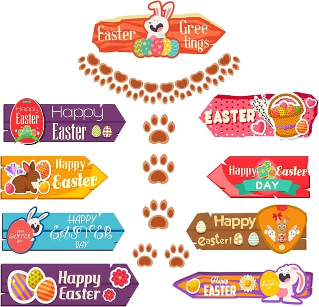 Detalle de Easter Hunting Arrows Kit 9 pack