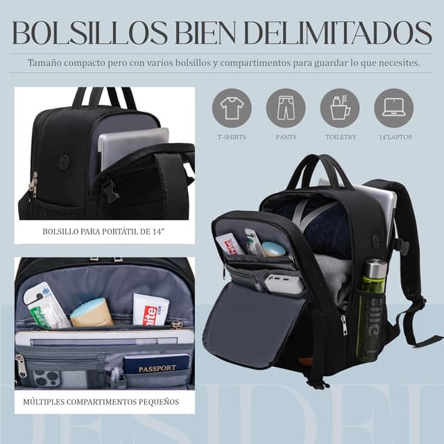 Thumbnail 1 de Lossga Mochila de Mano para Viaje en Cabina ✈