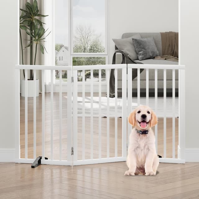 Imagen de Algherohein Tall Foldable Dog Gate 3‑panel en OfertitasTOP