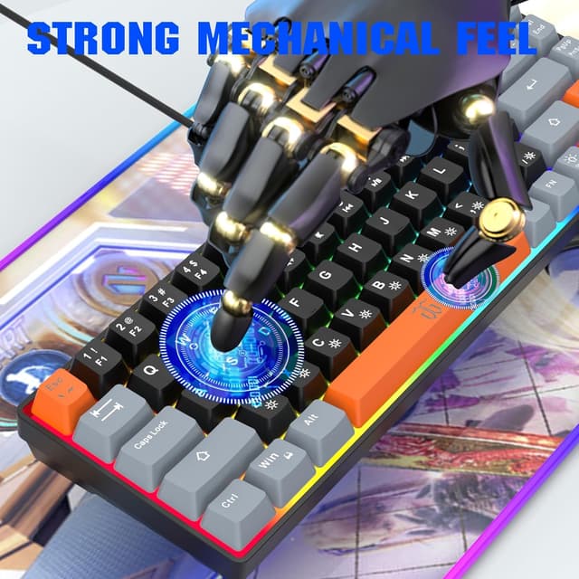 Thumbnail 5 de Snpurdiri 60% Gaming-Tastatur 68 Tasten ⌨