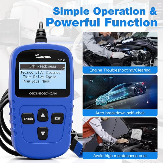 Thumbnail 5 de VDIAGTOOL VD10 OBD2 Scanner Code Reader