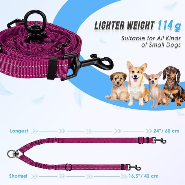 Detalle de Nasjac double dog lead splitter 360° rotation