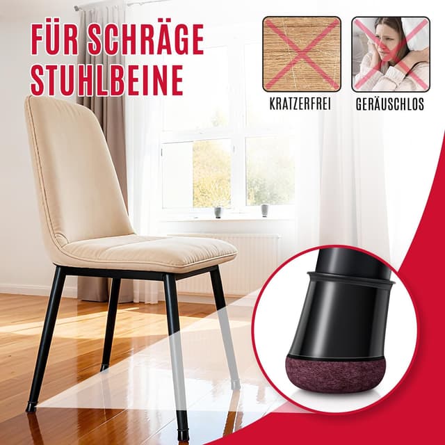 Detalle de OCONDA Stuhlbeinkappen 24 Stück