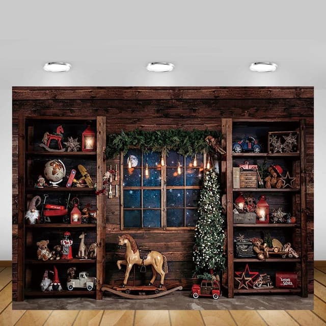 Thumbnail 1 de MEHOFOND 8x6ft Christmas Backdrop