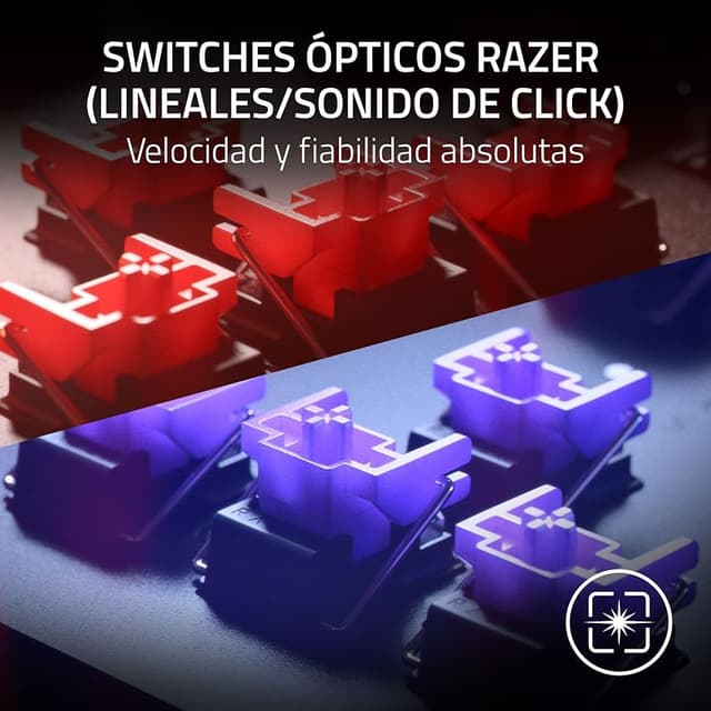 Detalle 2 de Razer Huntsman V2 Tenkeyless Teclado óptico TKL ⌨