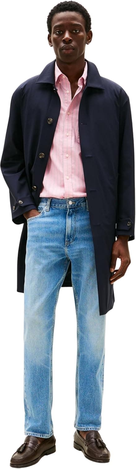 Detalle 2 de Tommy Hilfiger Men’s Regular Fit Mercer Mid Rise Jeans (Straight 5-pocket)