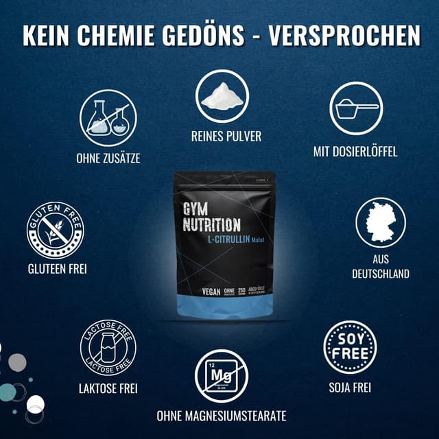 Detalle de L-Citrullin Malat Pulver 2:1 250 g Aminosäure