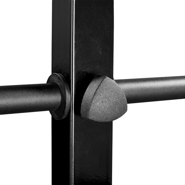 Detalle de Yaheetech rastrelliera per dischi e bilancieri in metallo con supporti regolabili (portata 400 kg)