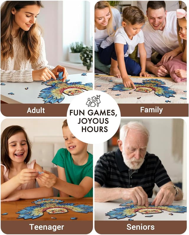 Thumbnail 4 de ROBOTIME Wooden Jigsaw Puzzle Owl 200pcs