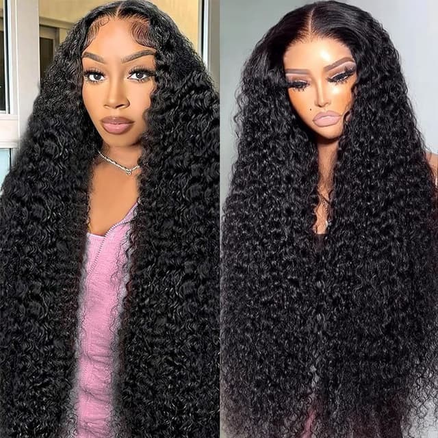Detalle de 13x6 Deep Wave Lace Front en cheveux humains (200% densité) – Perruque lace front pré-épilée, 30 pouces