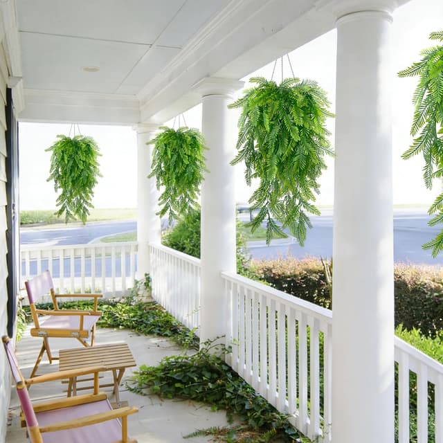 Thumbnail 5 de Plantes artificielles tombantes fougère 8 pièces