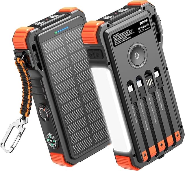 Imagen de BLAVOR Power Bank Solar 20000mAh ⚡ Carga Rápida y Linterna en OfertitasTOP