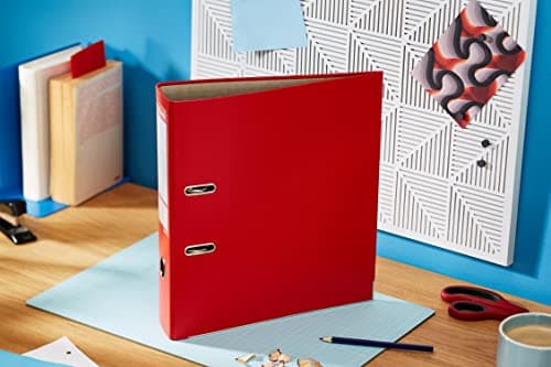 Detalle 2 de Esselte 624292 Archivador con anillas de 550 hojas, rojo 75 mm