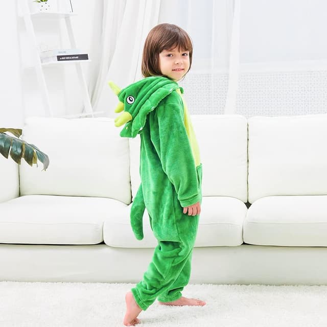 Thumbnail 2 de Déguisement dinosaure Tricératops LOLANTA en surpyjama à capuche pour enfant