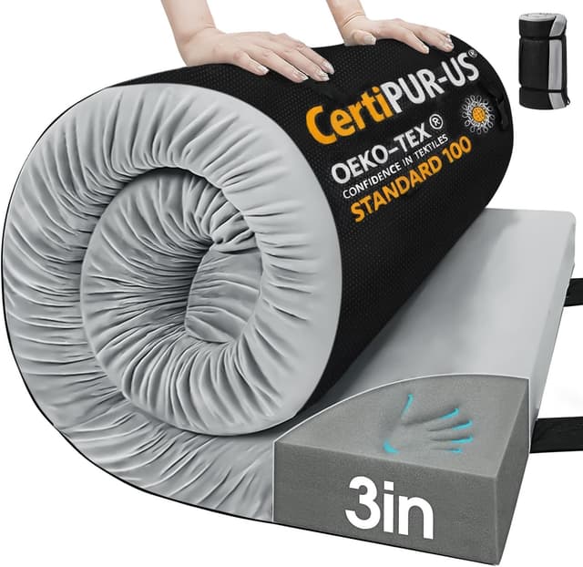 Detalle de CYMULA 3in Memory Foam Camping Mattress