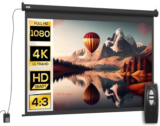 Detalle de HOMCOM écran vidéoprojecteur 84 Pouces 4K