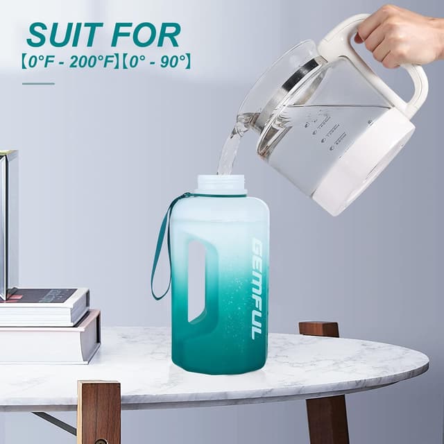 Detalle de GEMFUL 2,2-l-Trinkflasche mit Zeitmarkierung