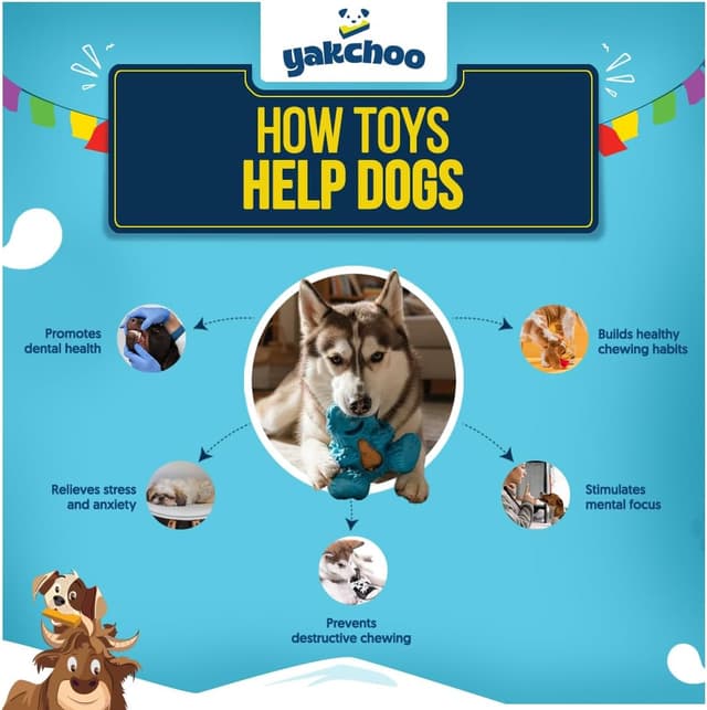 Detalle de Yakchoo Treatoy chew toy for dogs