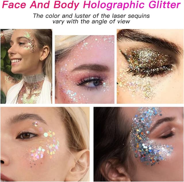 Thumbnail 4 de Nuangoo 32-teiliges Glitzerpulver-Set zum Basteln