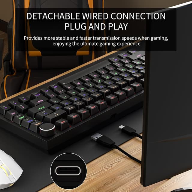 Thumbnail 5 de Newmen GM326 75% hot‑swappable mechanical keyboard ⌨