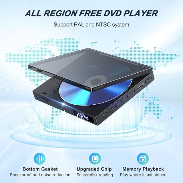 Thumbnail 5 de Lecteur DVD HDMI 1080p compact đź“€