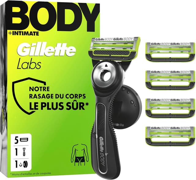 Detalle de Gillette Labs Body Intimate Rasoir 5 Recharges
