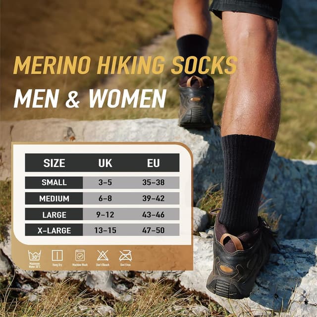 Thumbnail 6 de Merino wool hiking socks 3 pairs