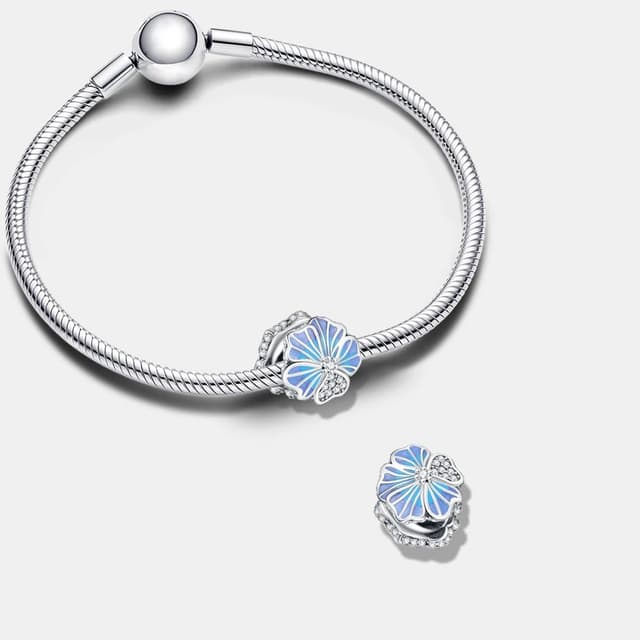 Detalle 2 de KEQ 925 Sterling Silber „Unendliche Familie“ Charm-Anhänger für Armband und Halskette