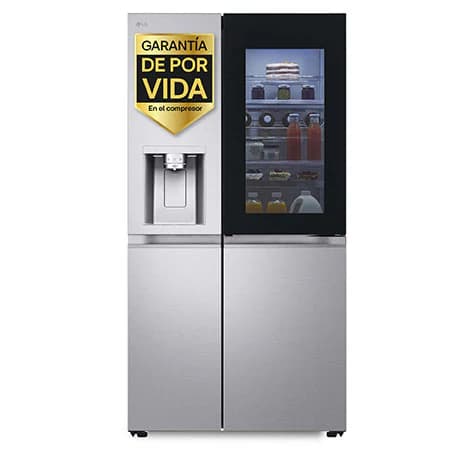 Detalle de LG GSXE90MBDD.AMBQEUR Frigorífico Side by Side 628 L Instaview Door‑In‑Door