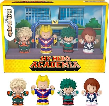 Detalle de Little People Collector My Hero Academia - Set de 4 Figuras Especiales 🦸
