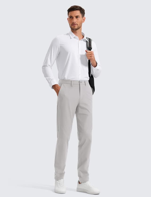 Detalle de CRZ YOGA Men’s All-Day Comfy Golf Trousers with Quick Dry Fabric (30/32/34" inseam)