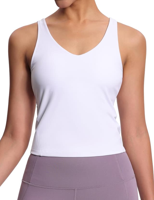 Detalle 2 de THE GYM PEOPLE Reggiseno sportivo da donna senza ferretto imbottito per allenamento e yoga