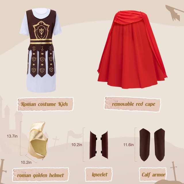 Thumbnail 3 de WIKITOT Roman Costume Kids