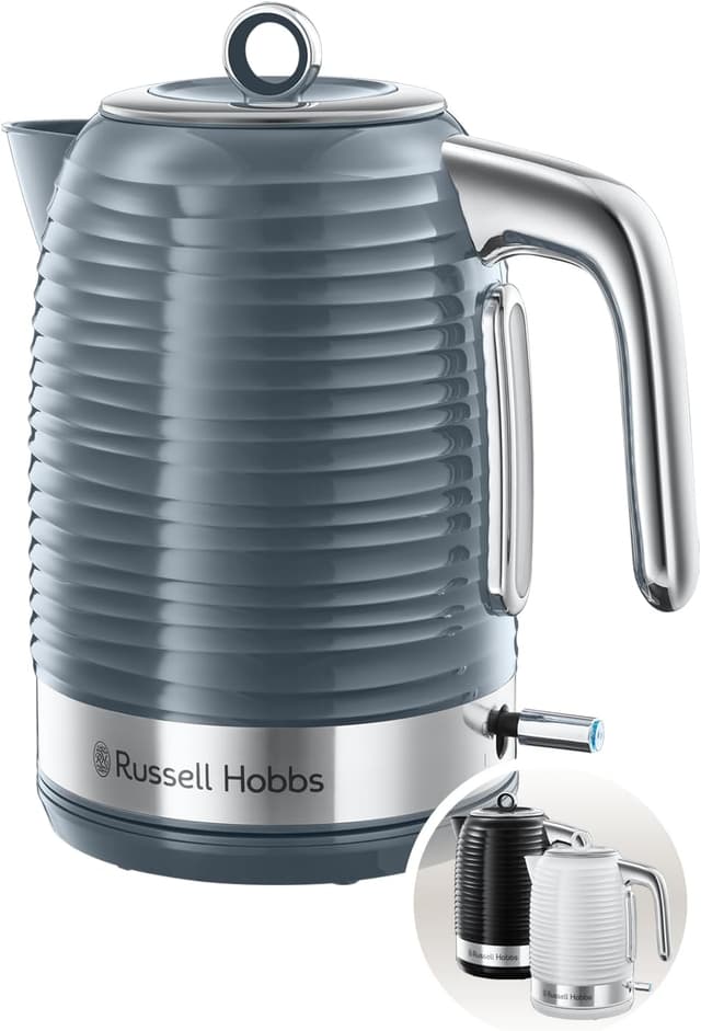 Detalle de Russell Hobbs Bouilloire électrique Design & Performance Inspire Gris 1,7 L 2400 W (24363-70)