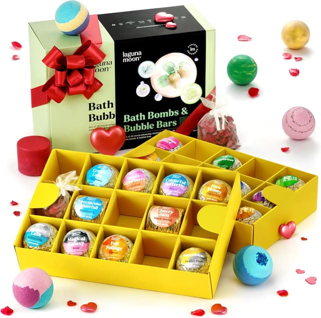 Imagen de Lagunamoon Bath Bombs 28pc Gift Set en OfertitasTOP