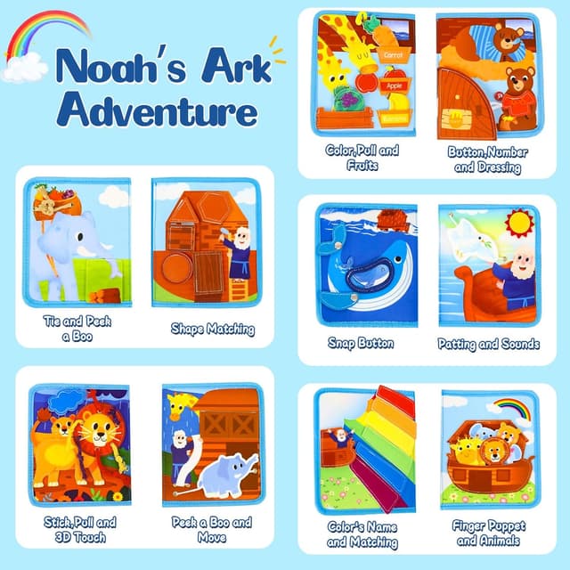 Thumbnail 1 de Wdmiya Busy Board Libro Montessori sensoriale 1 anno