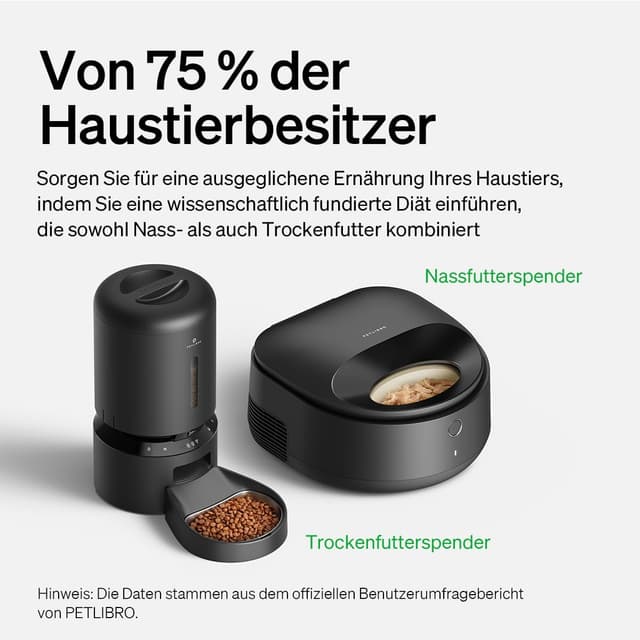 Thumbnail 5 de PETLIBRO Futterautomat für Nassfutter Katze „POLAR“ (2,4 GHz) mit App-Steuerung und Halbleiter-Kühlung