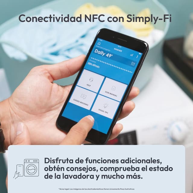 Detalle 2 de Candy Smart CS 14102DE/1-S, Lavadora 10 KG, Con Asistente