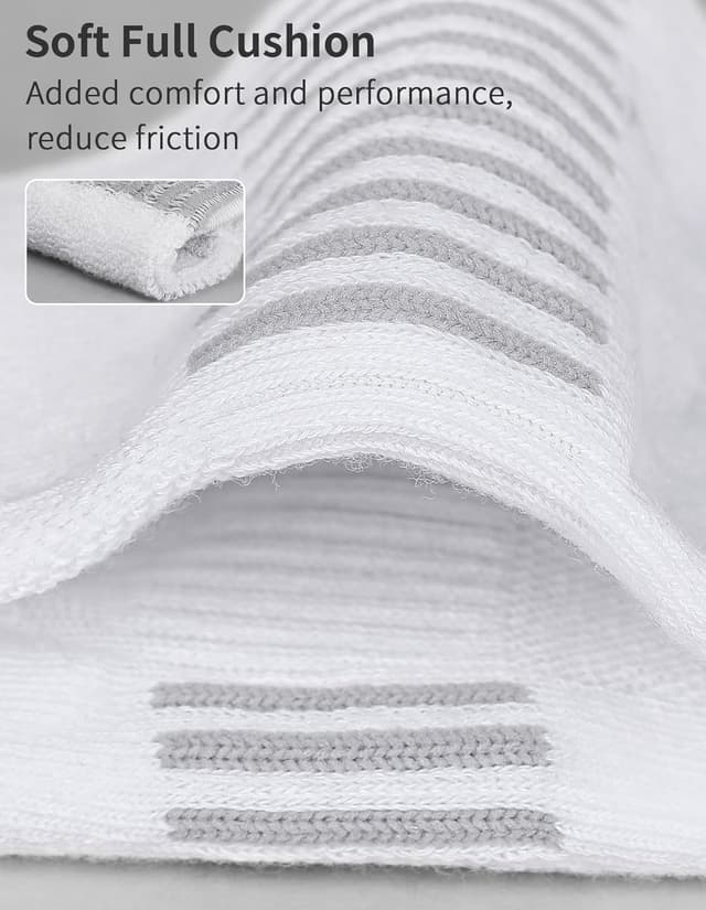 Detalle 2 de Airacker No-Show Socks for Women (6 Pairs) – Athletic Cushioned Low Cut Running Ankle Socks