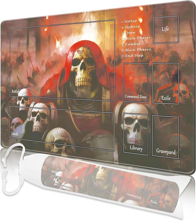 MTG TCG tappetino da gioco 24” x 14” con bordi cuciti, stampa HD e custodia (Style 7)