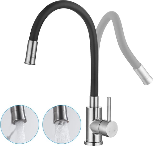 Detalle de LakeBayMZC Robinet cuisine noir 360°