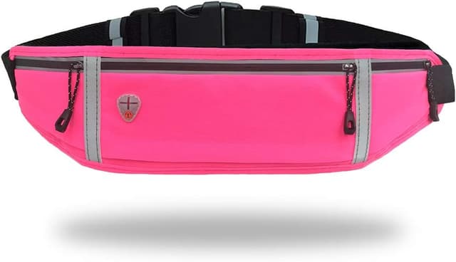 Detalle 2 de GORWRICH Running Belt with Waterproof Adjustable Elastic Strap (Full Black)