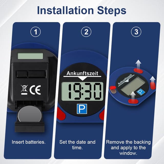 Thumbnail 5 de vsshe Parkscheibe 2 Jahre Batterie