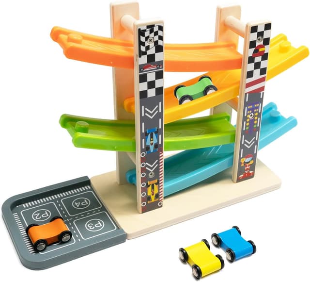 Imagen de Wood City Set wooden track Ages 1-3 en OfertitasTOP